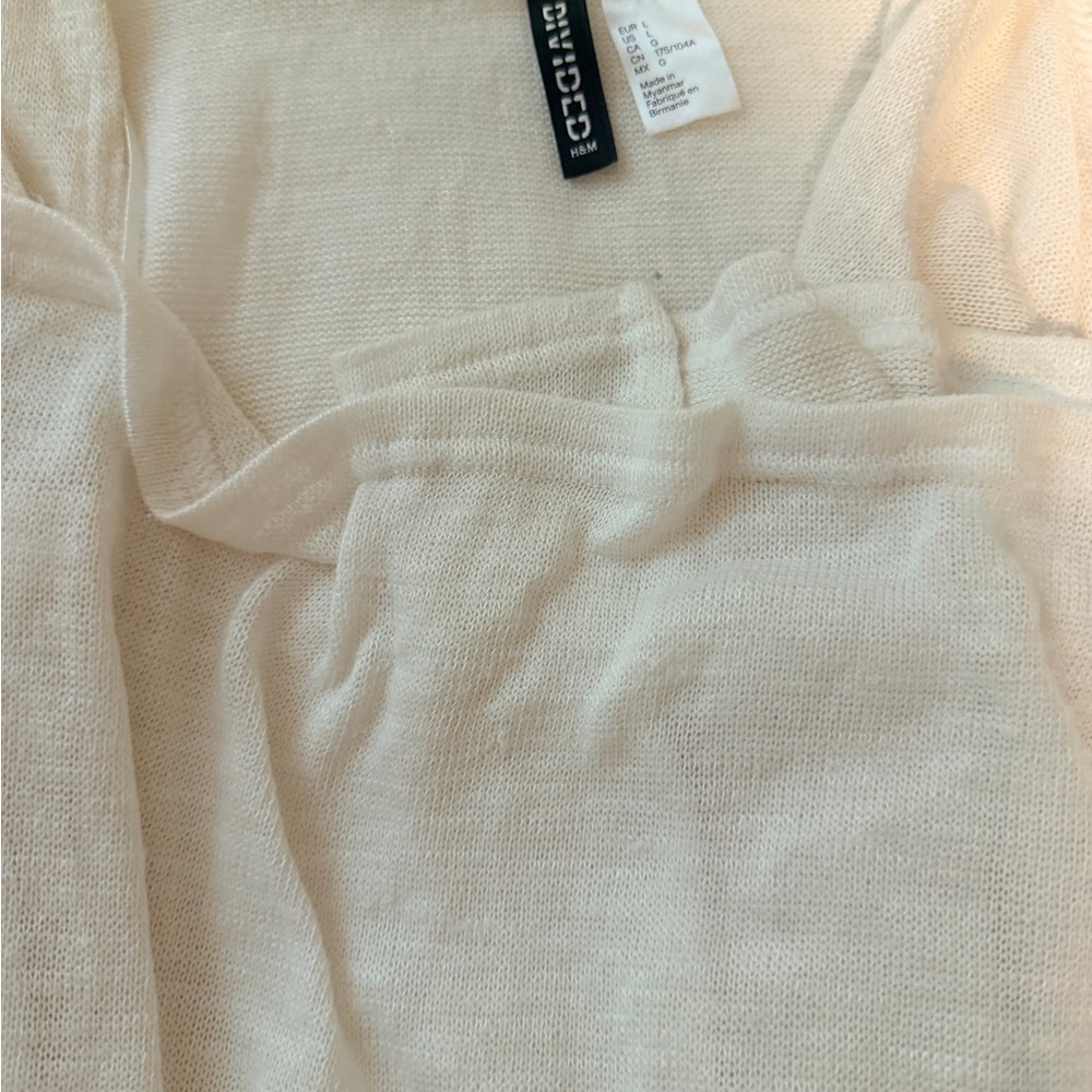 Divided Cream Cardigan - Picture 2 of 2